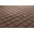Брусчатка Тротуарная плитка Квадрат 100*100*60 Темно-коричневый (верхний прокрас) 110052