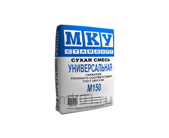 Сухие смеси Сухая смесь универсальная МКУ М-150 40 кг 102009